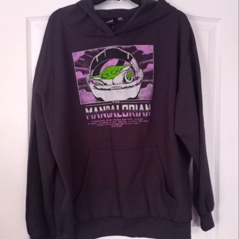 Star wars mandalorian, the child, hoodie 2XL juniors